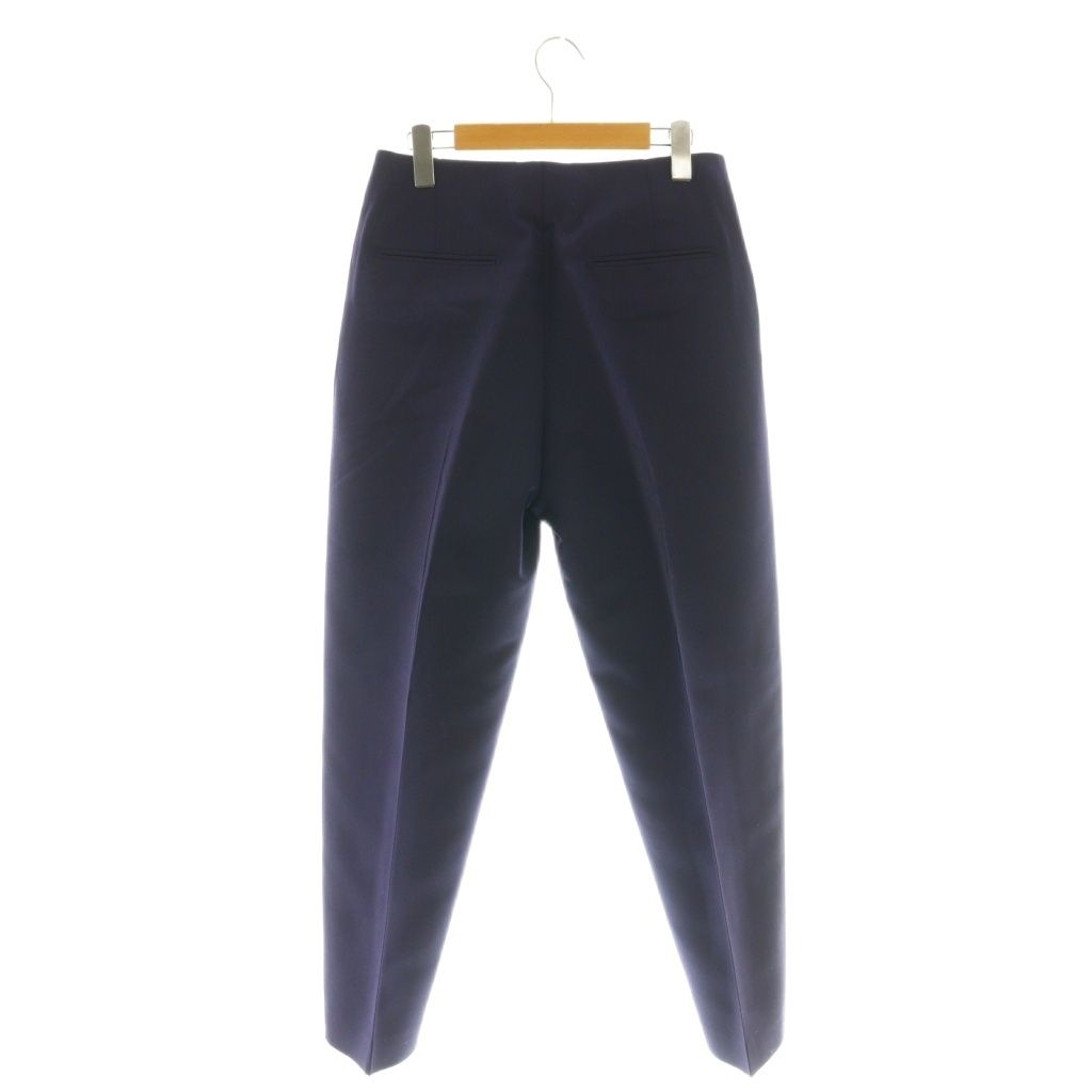 ドゥロワー Drawer シルクウールミカドテーパードパンツ 38 パープル