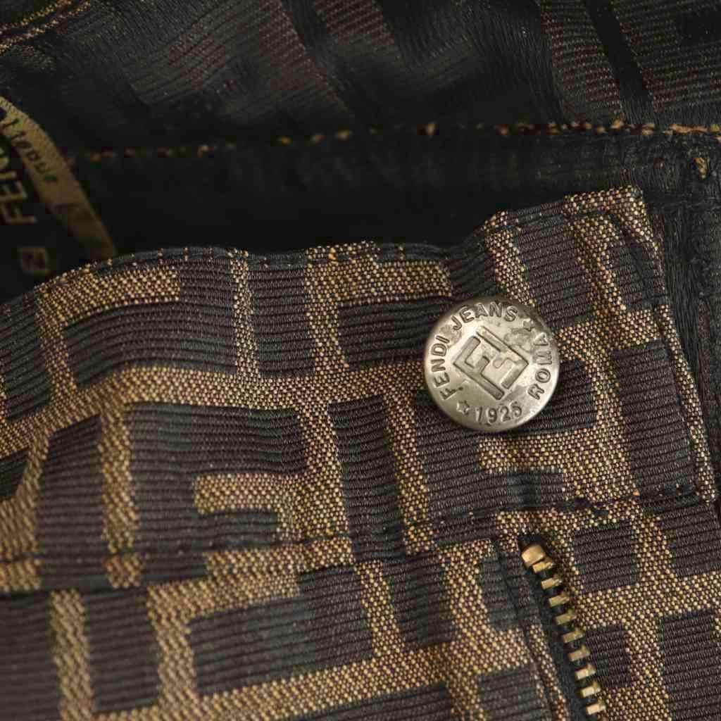 フェンディ FENDI ズッカ柄 タイトスカート ミニ I44 ブラウン /HK