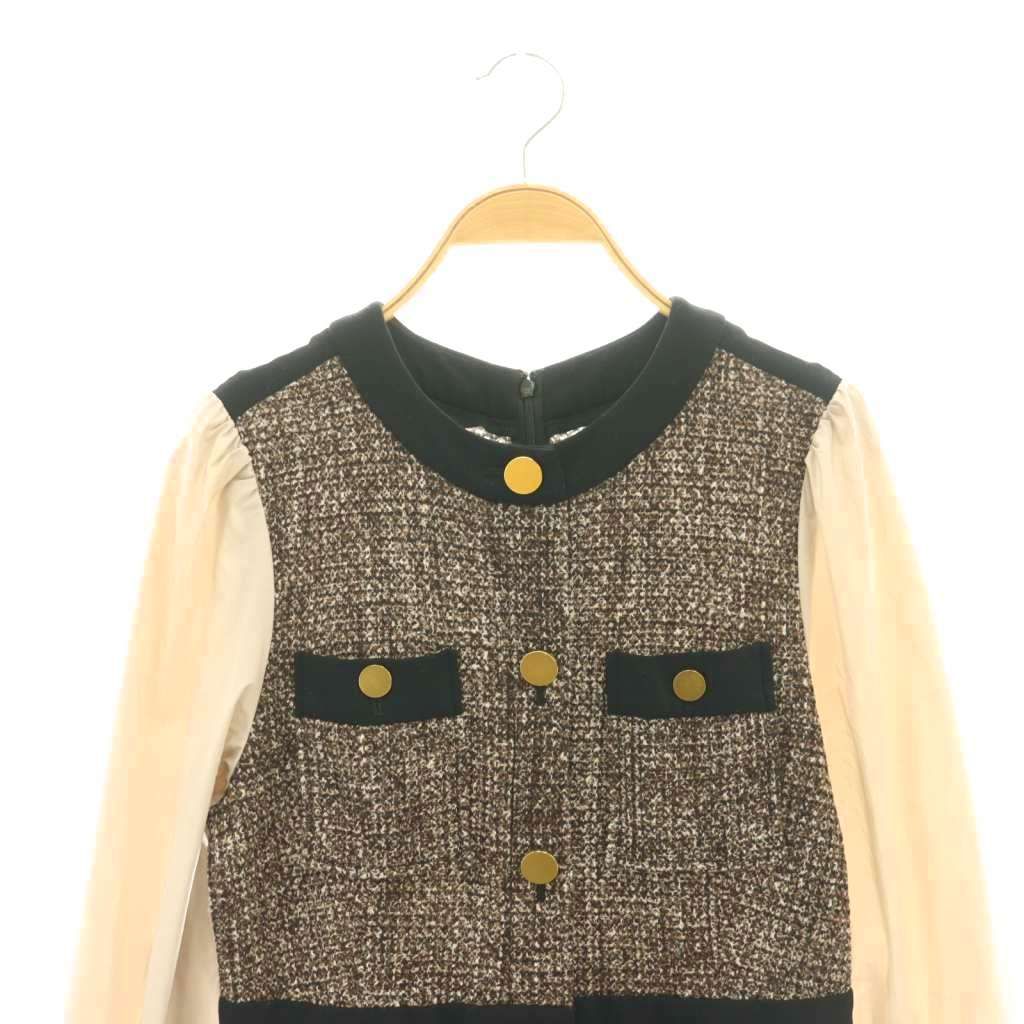 GRACE CONTINENTAL ダイアグラム ツイードジャージワンピース　S ダイアグラム グレースコンチネンタル Diagram GRACE CONTINENTAL