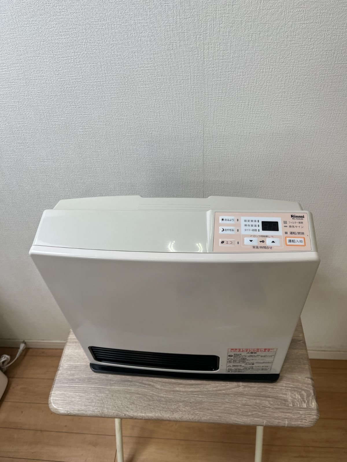 リンナイ　ガスファンヒーター　 RC-K4001E 2014年製　都市ガス リンナイ ガスファンヒーター RC-K4001E-1 都市ガス 専用ホース付属