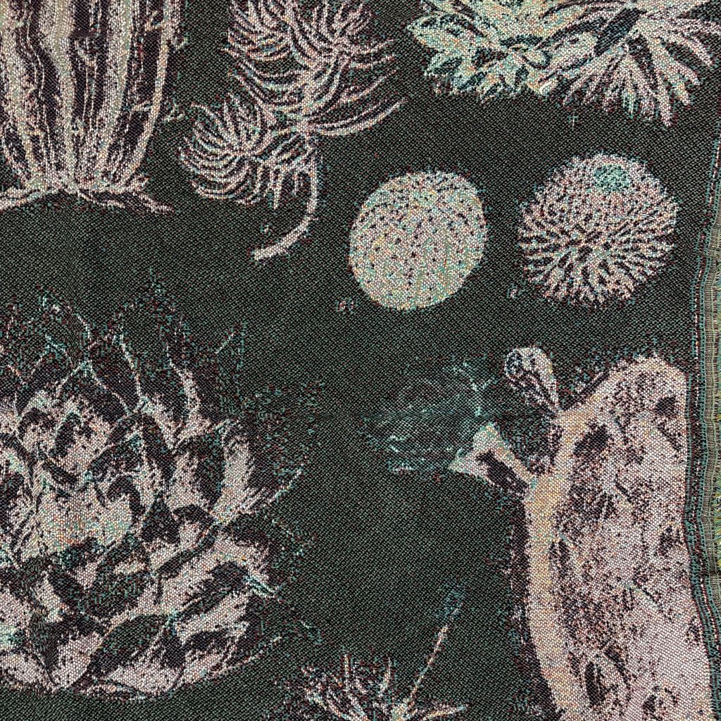 vintageラグ ブランケット マルチカバー タペストリー フラワー 花