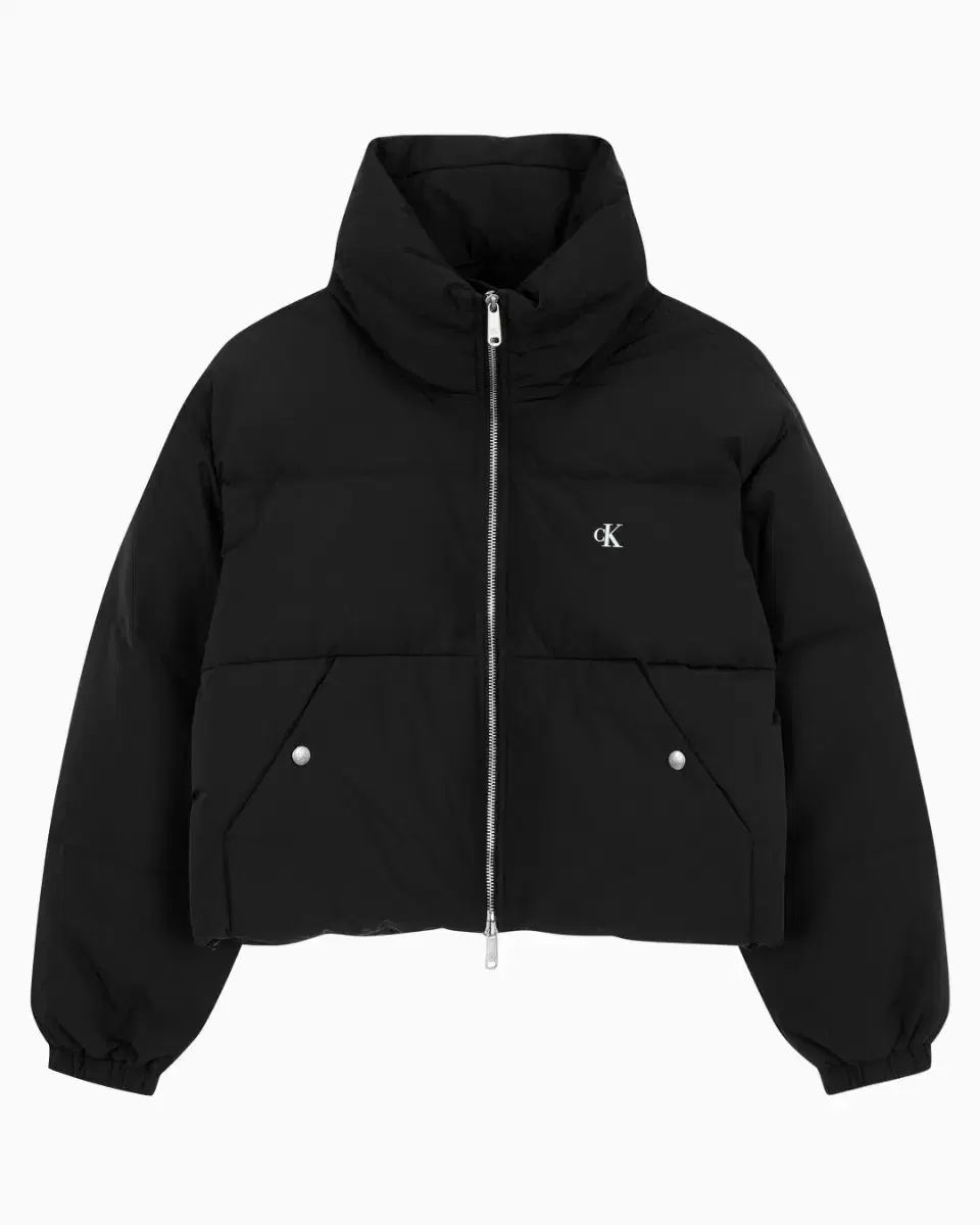 カルバン クライン ネック クロップド ダウン パファー M