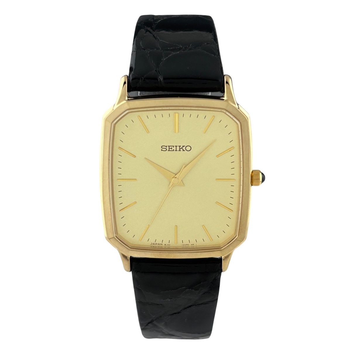 セイコー SEIKO ドルチェ 8J41-0AK0 腕時計 SS GP レザー クォーツ