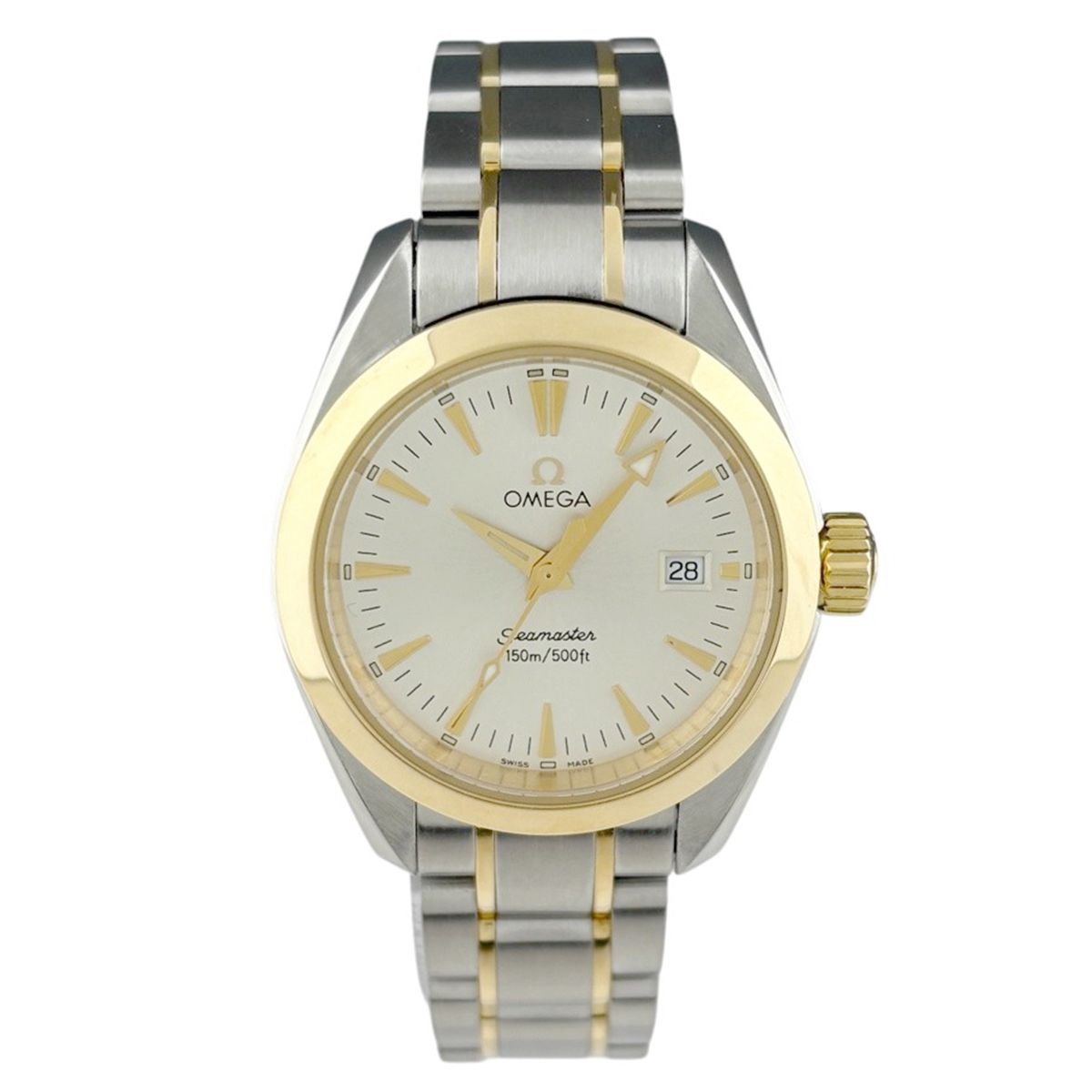 オメガ OMEGA シーマスター アクアテラ 2377.30 腕時計 SS YG クォーツ レディース