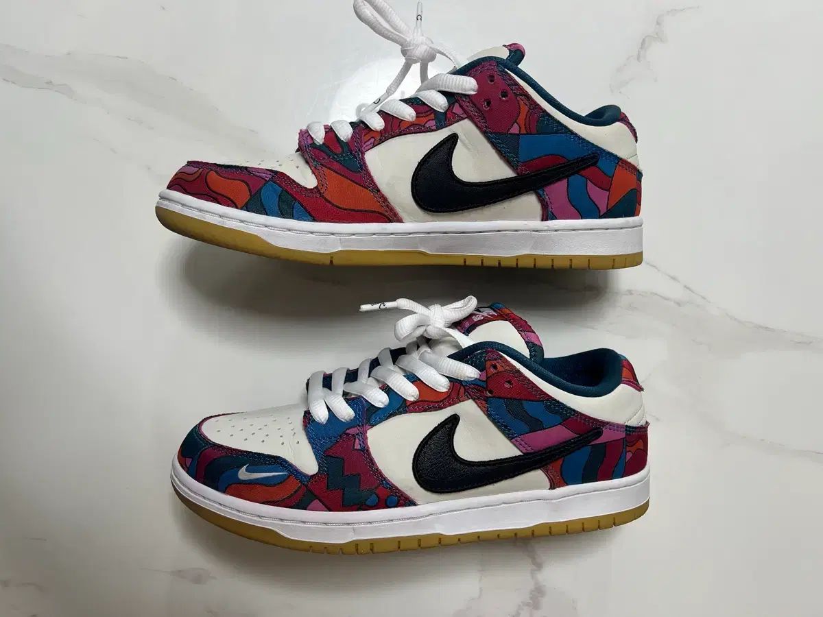  265 NIKE × パラ SB ダンク ロー プロ アブストラクト アート スニーカー 靴