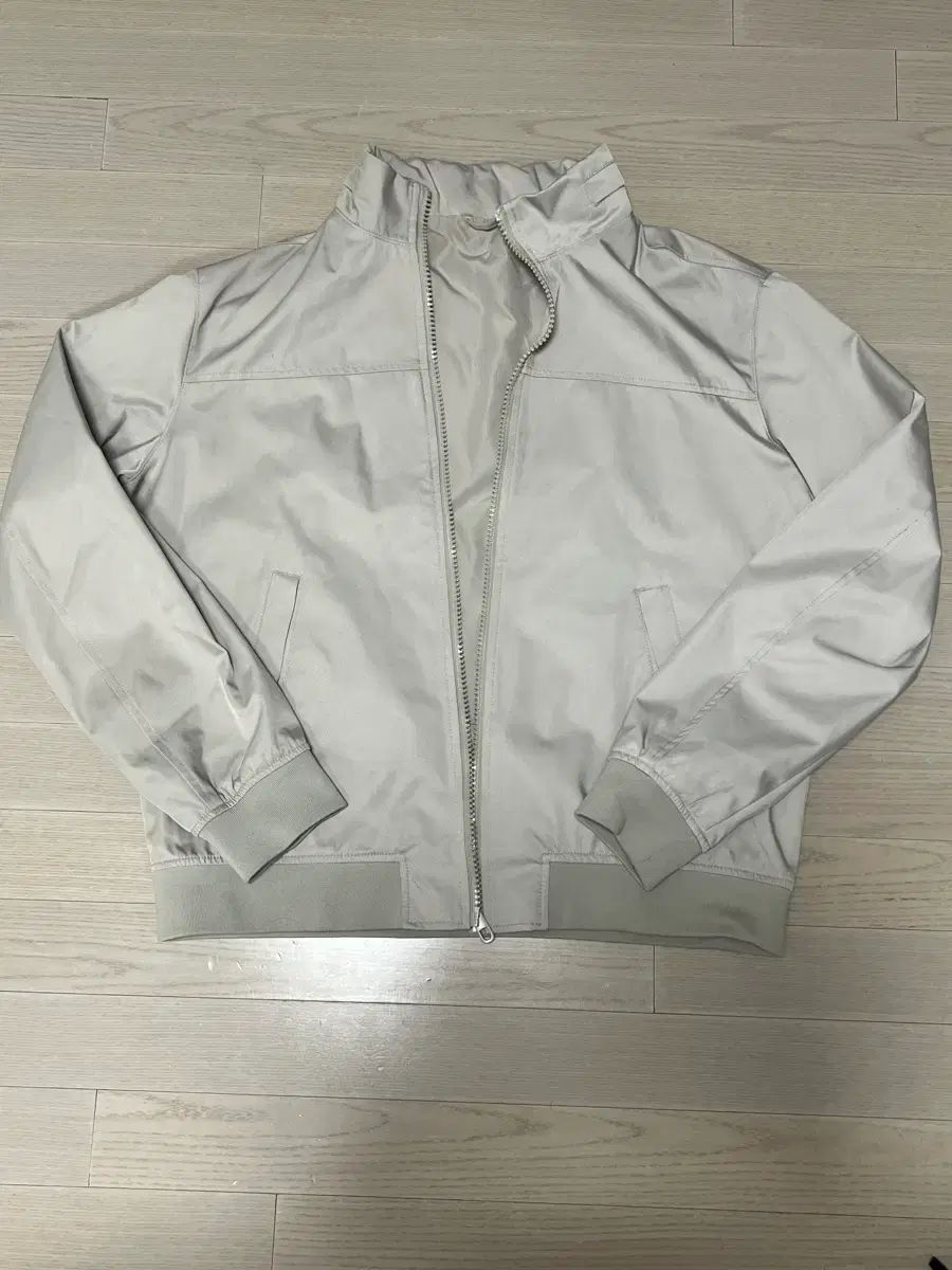 ザラ アイボリー ジップアップ ジャケット XL