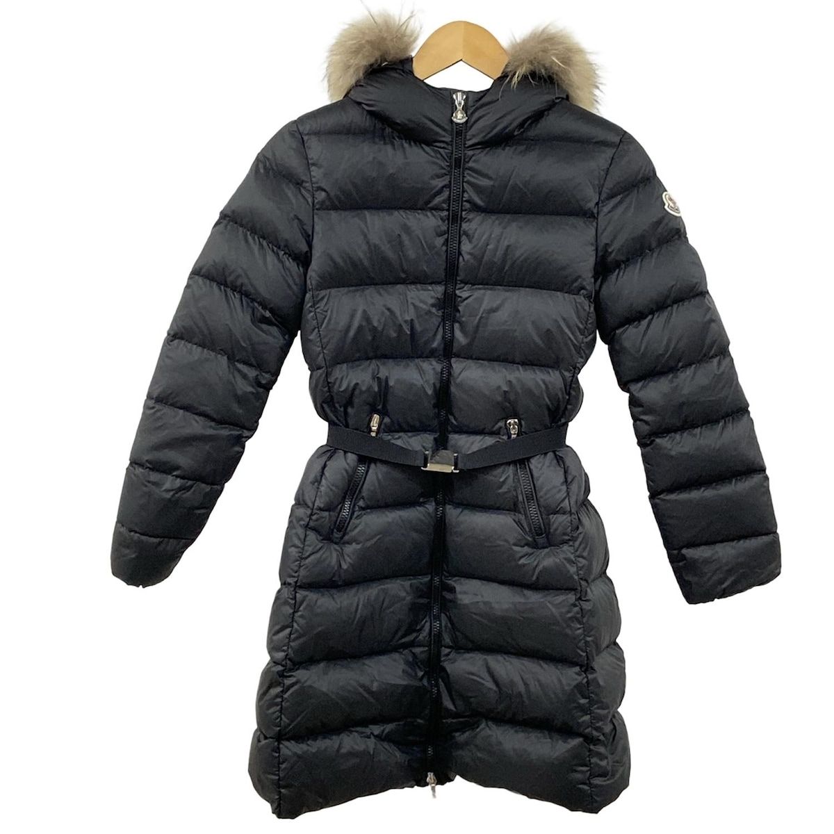 どり　モンクレール　モッズコート　ダウンインナー付きコート MONCLER(モンクレール) ダウンコート サイズ12 L レディース美品