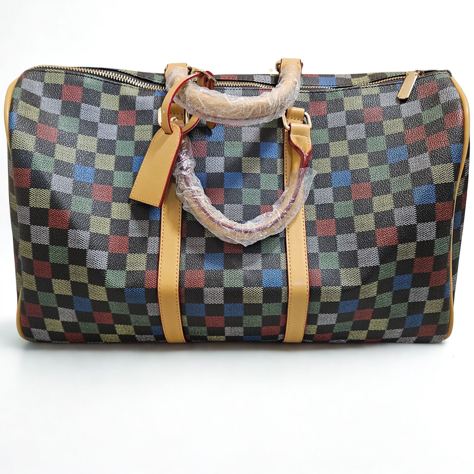 チェック柄ボストンバッグ ネクタイ付き 楽天市場】チェック柄（ボストンバッグ｜レディースバッグ）：バッグ