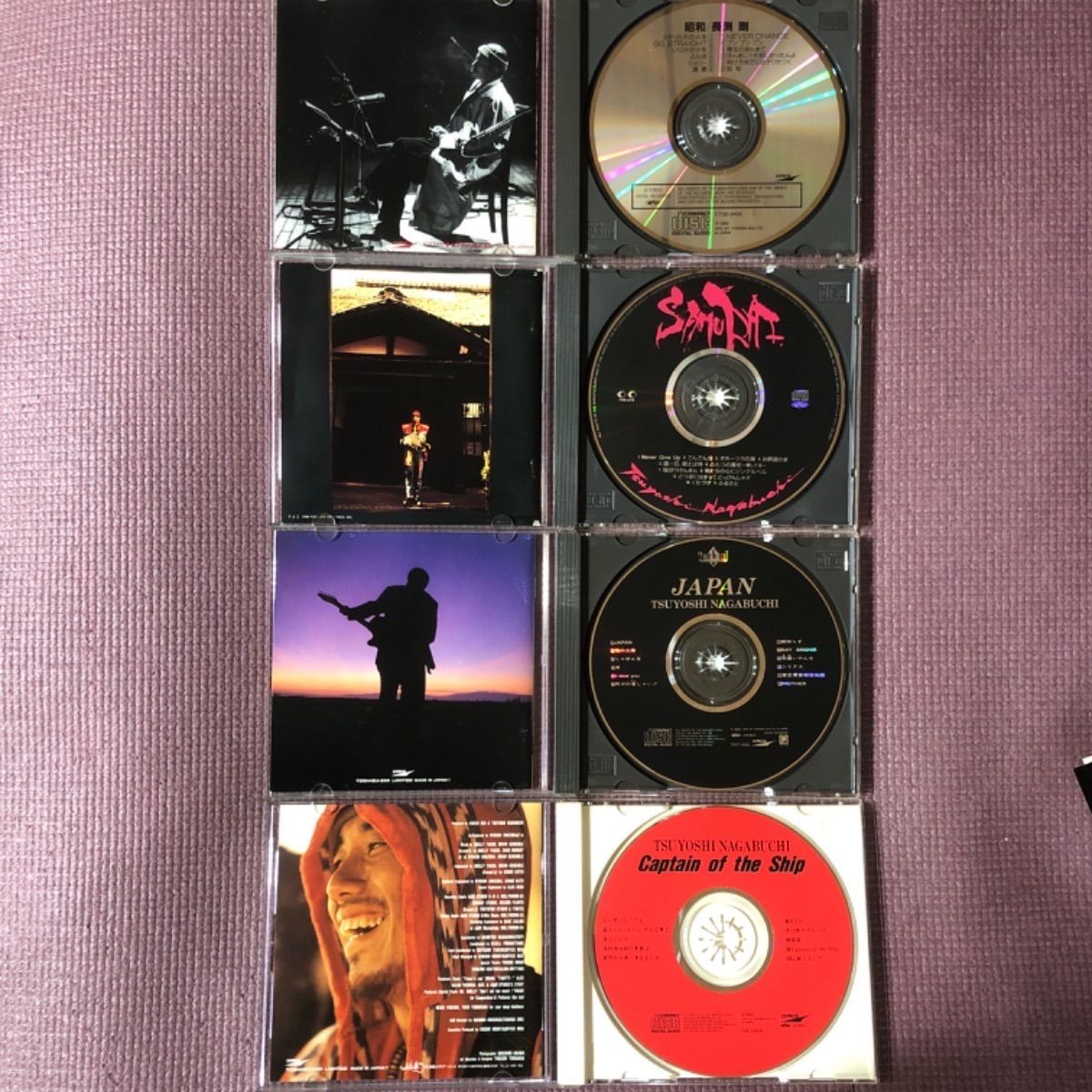 【kamatsuyo】長渕剛 紙ジャケットCDアルバム 4点セット 長渕剛アルバム4点『昭和』『SAMURAI』『JAPAN』『Captain of the Ship