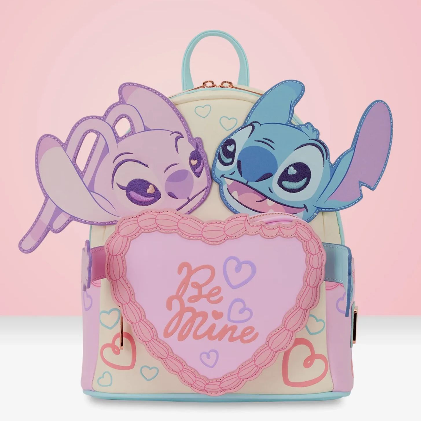 Loungefly ディズニー リロ＆スティッチ 2026年 バレンタイン デザイン ミニバックパック
