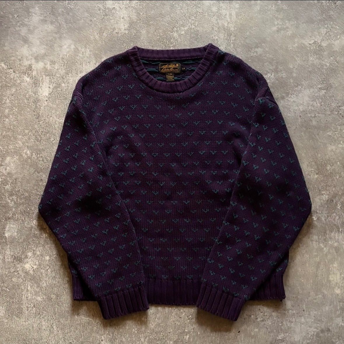 ALPS バーズアイニット　パープル　XL ヴィンテージ　P ALPS バーズアイニット パープル XL ヴィンテージ P - メルカリ
