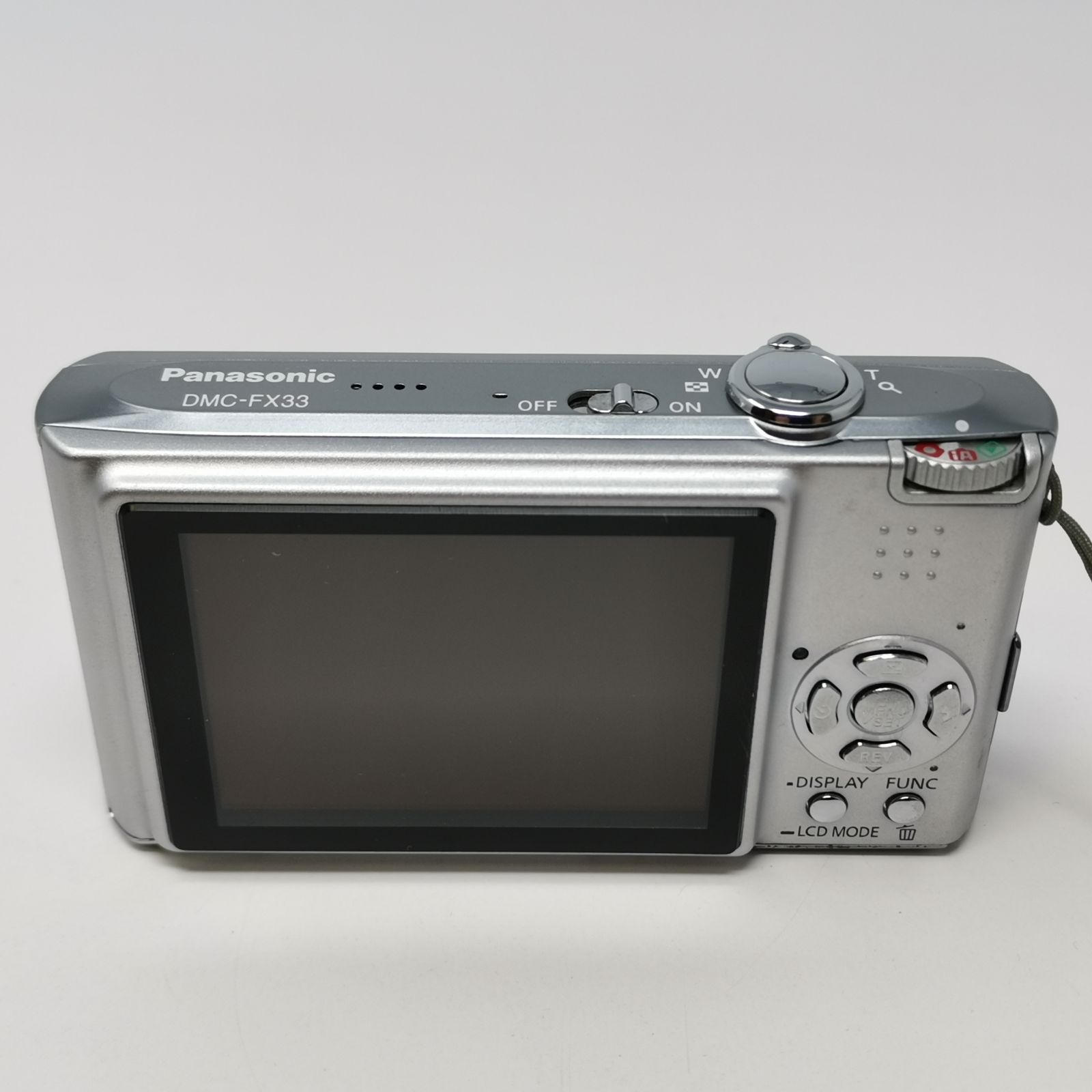 パナソニック LUMIX DMC-FX33 シルバー デジカメ 充電器ないため動作