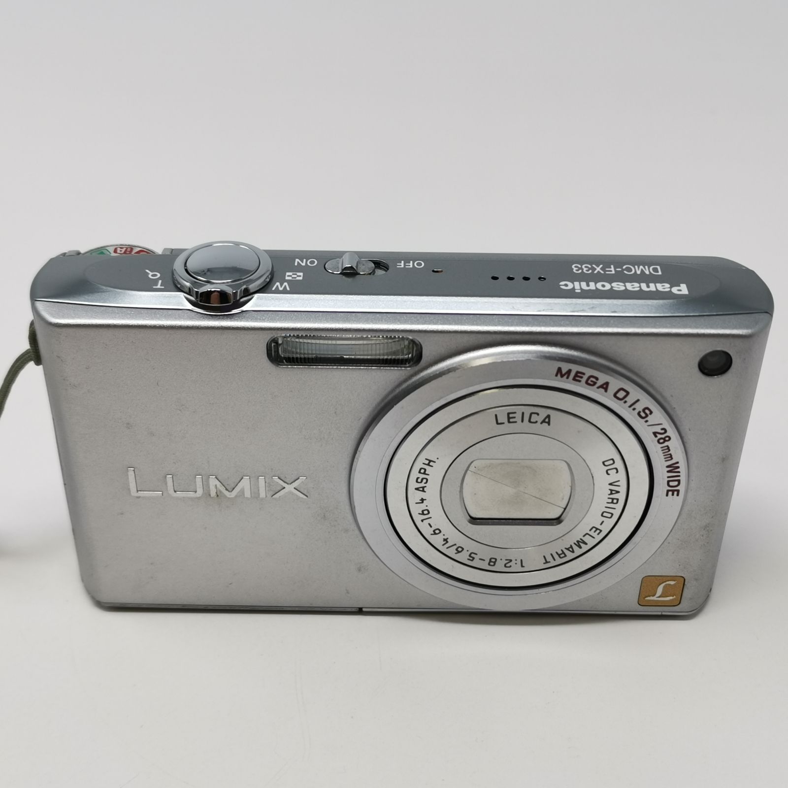 パナソニック LUMIX DMC-FX33 シルバー デジカメ 充電器ないため動作