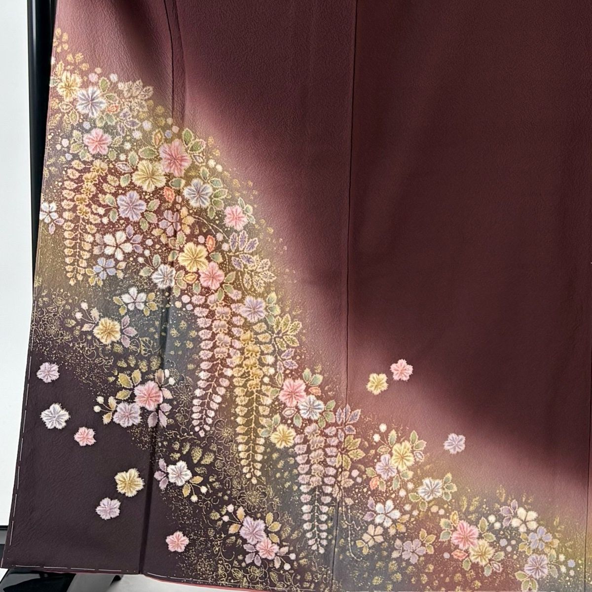 美品】 付下げ 身丈164cm 裄丈66cm M 袷 翠山工房 やまと 落款 辻が花