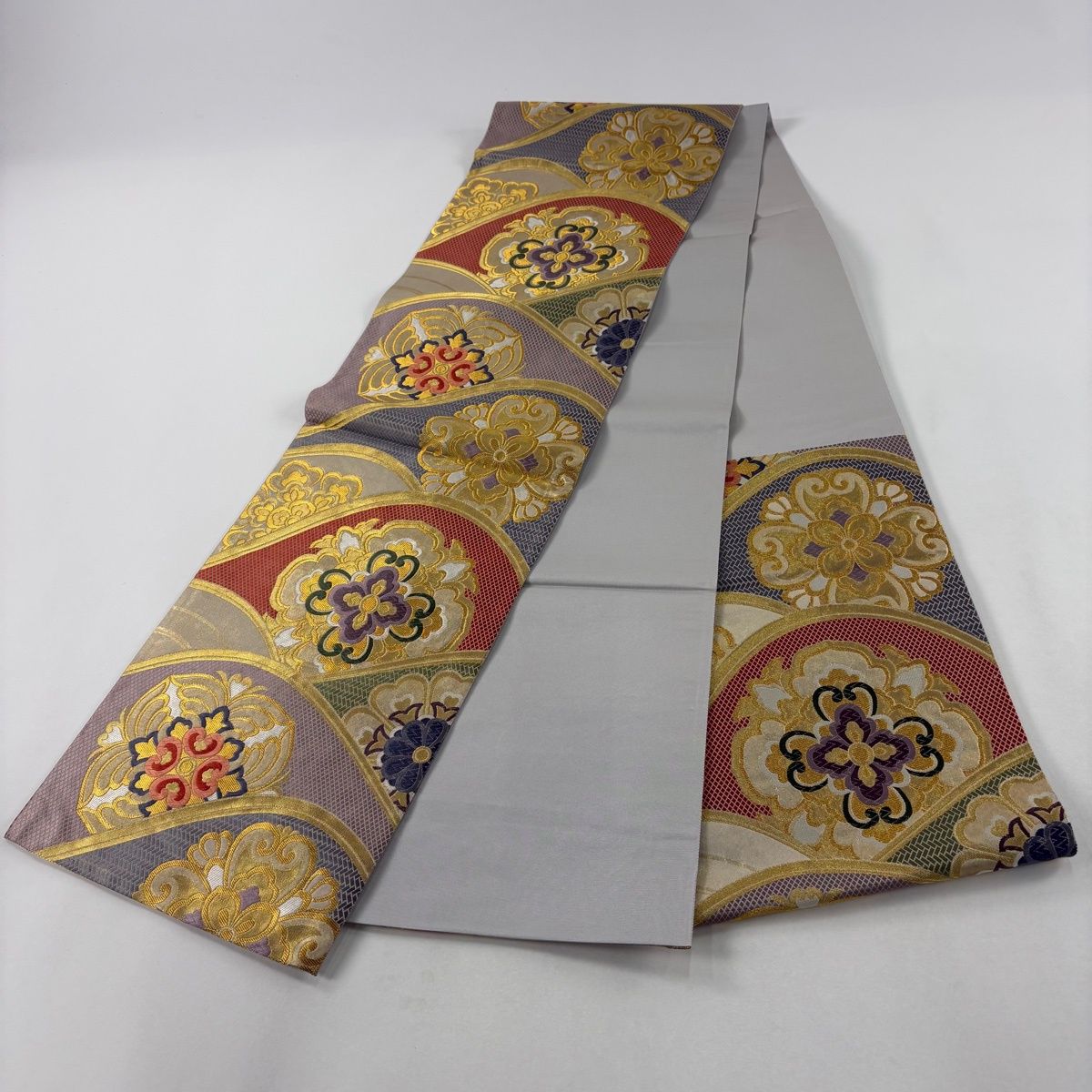 美品】 袋帯 秀品 波青海華文 金糸 箔 金色 六通 正絹 【中古】 - メルカリ