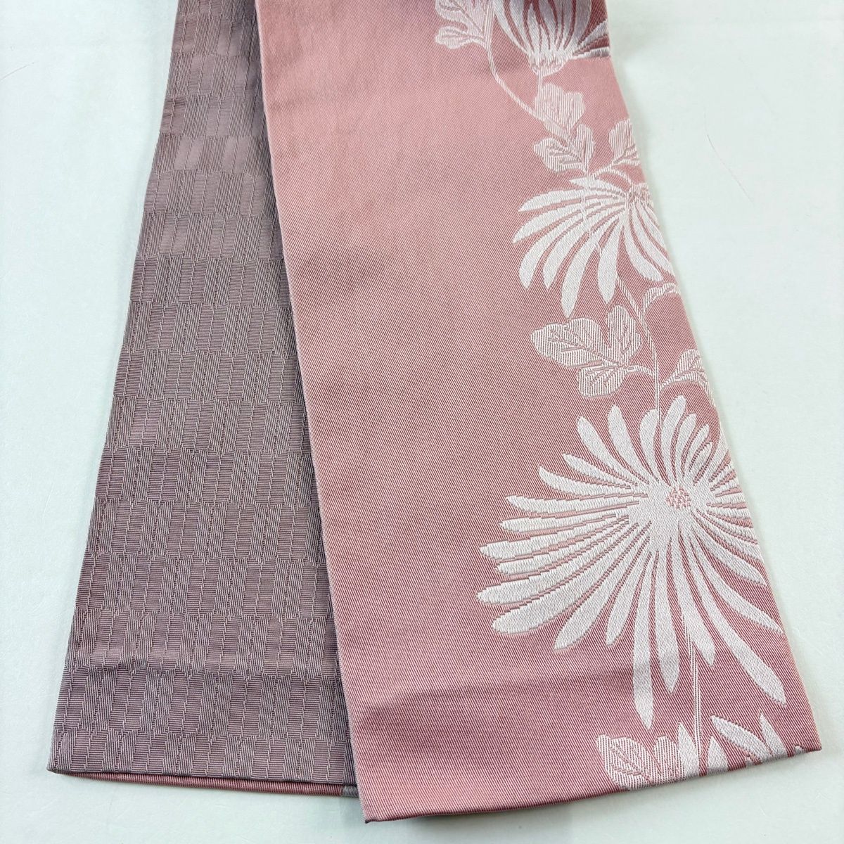 半幅帯 優品 菊 薄ピンク 化繊 【中古】 - メルカリ