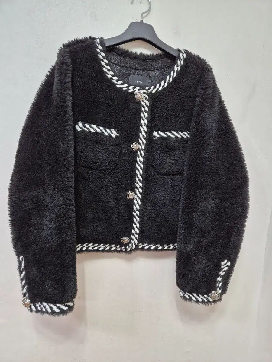 サテン ウール100 ジャケット 55丸のまま55