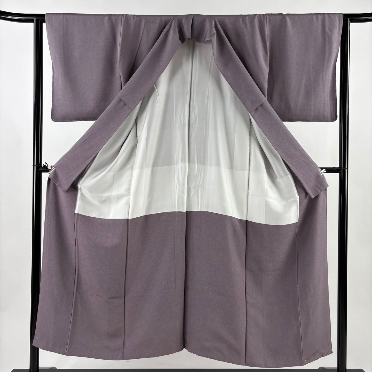 美品】 江戸小紋 身丈151.5cm 裄丈62cm S 袷 鮫柄 灰紫 正絹 名品 一つ