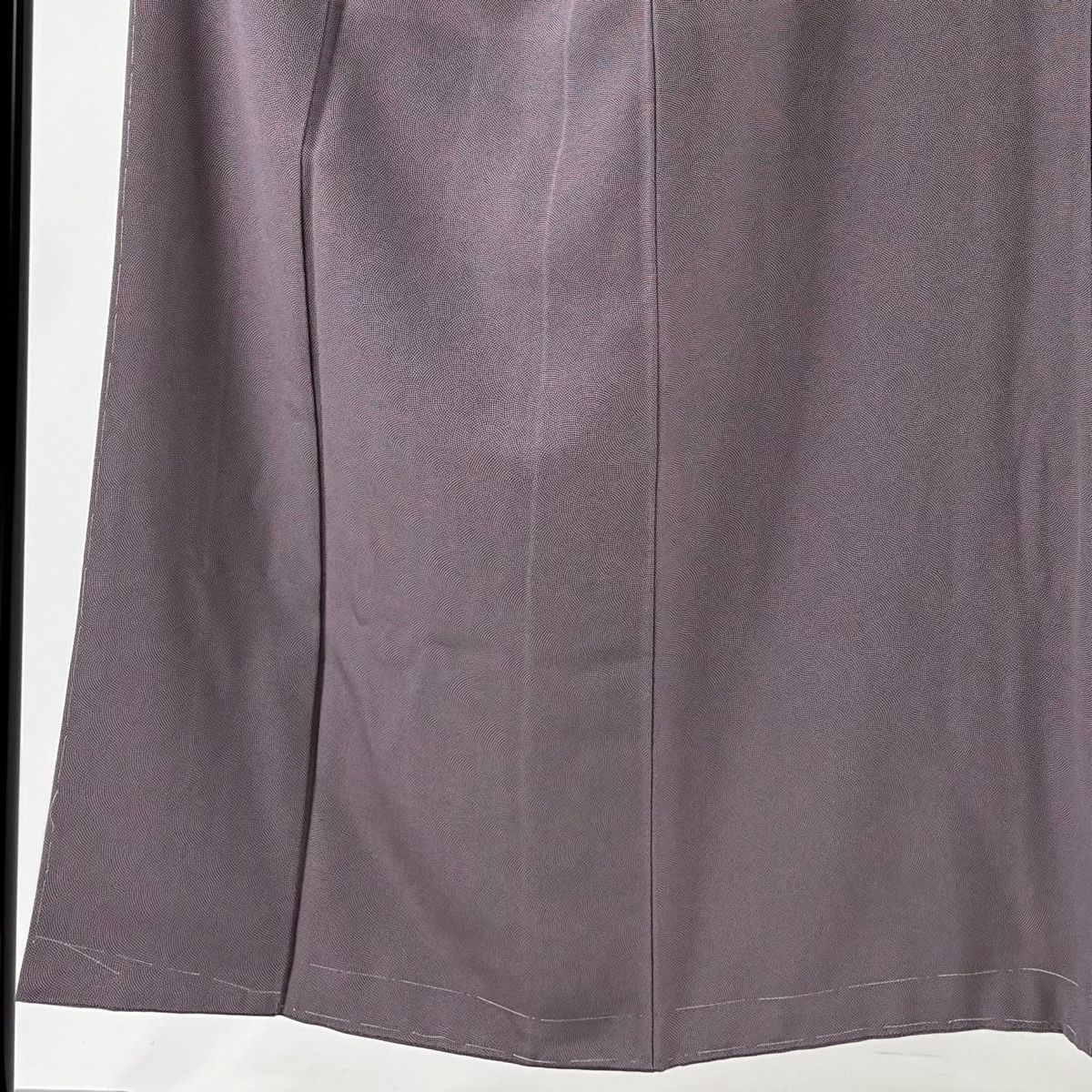 美品】 江戸小紋 身丈151.5cm 裄丈62cm S 袷 鮫柄 灰紫 正絹 名品 一つ