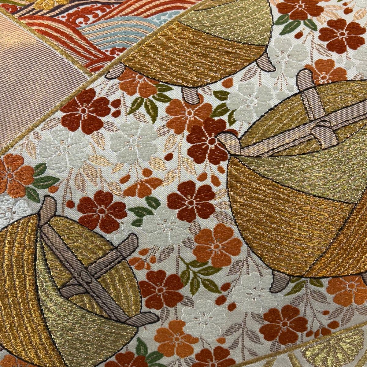 20％OFF ☆きもの北條☆ 横段吉祥文様 金糸煌めく古典のお