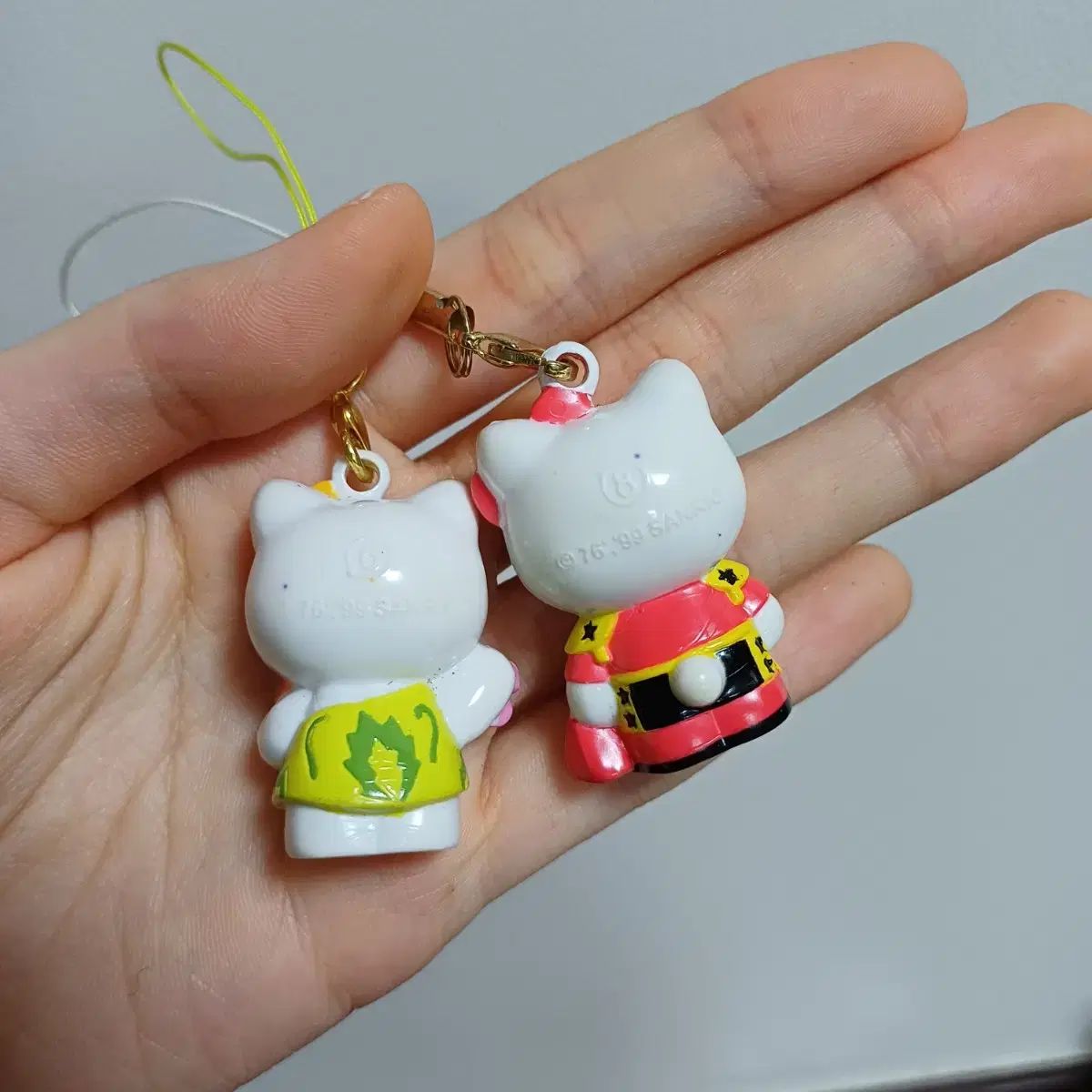 まとめ)ハローキティ 1999年 クラシック キーホルダー ストラップ