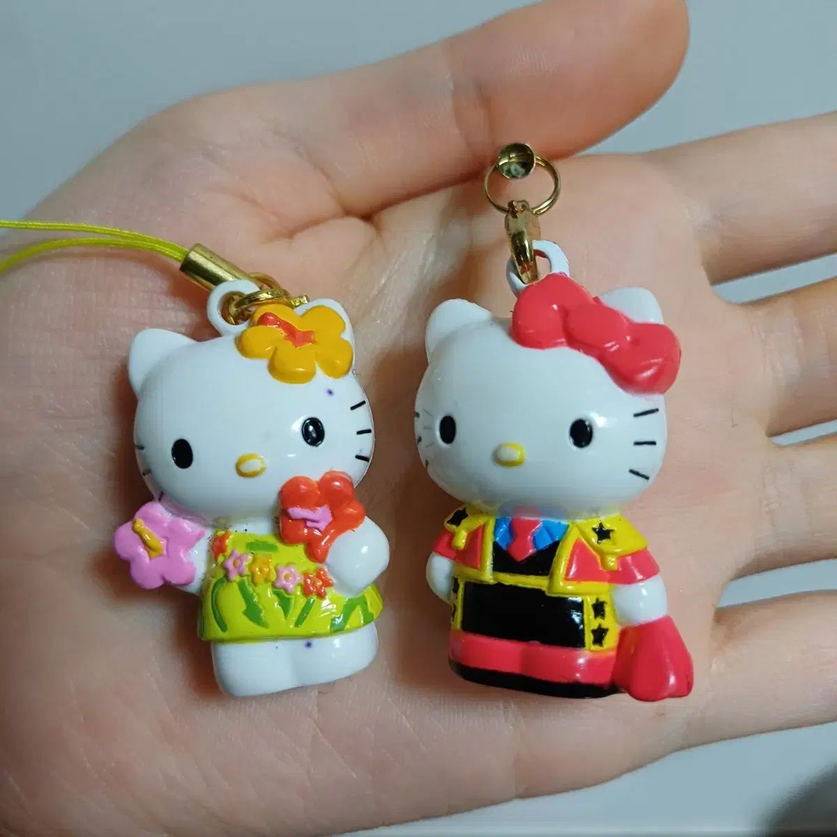 まとめ)ハローキティ 1999年 クラシック キーホルダー ストラップ