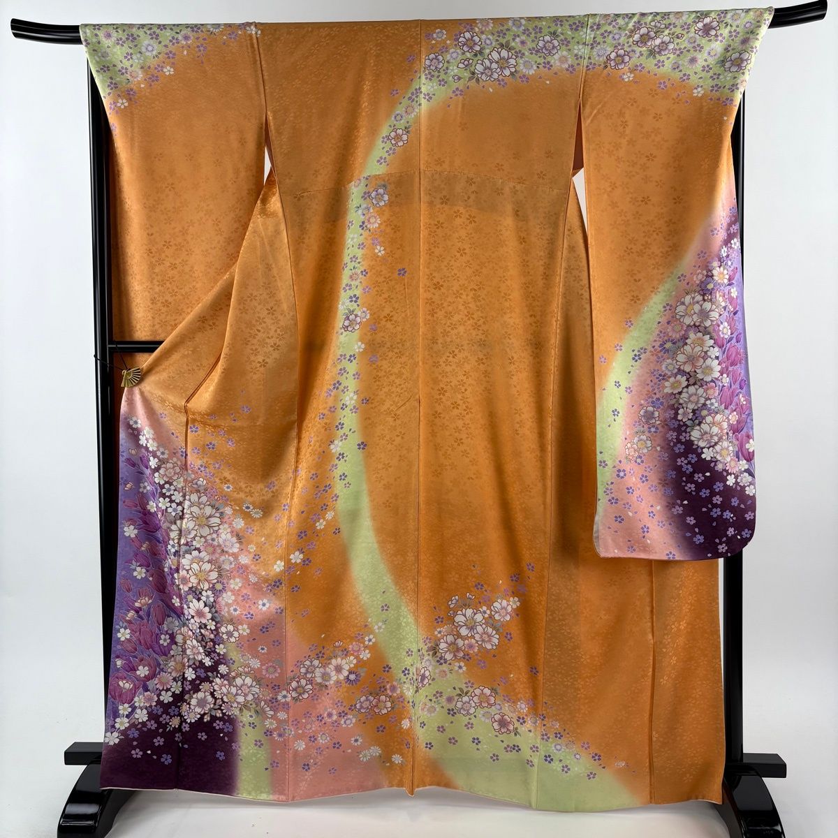 502z28.412y19.小物類.半衿☆振袖 金彩 ラメ 流水に桜 古典柄 502z28.412y19.小物類.半衿☆振袖 金彩 ラメ 流水に桜 古典柄 【公式通販】