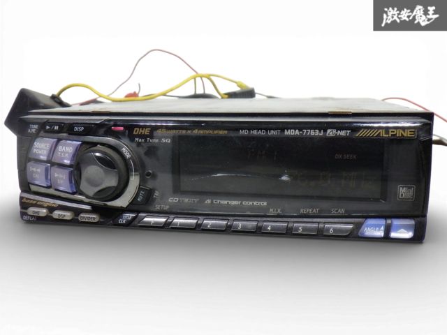 ☆即発送☆ 通電OK ALPINE アルパイン MDA-7763J MDプレーヤー