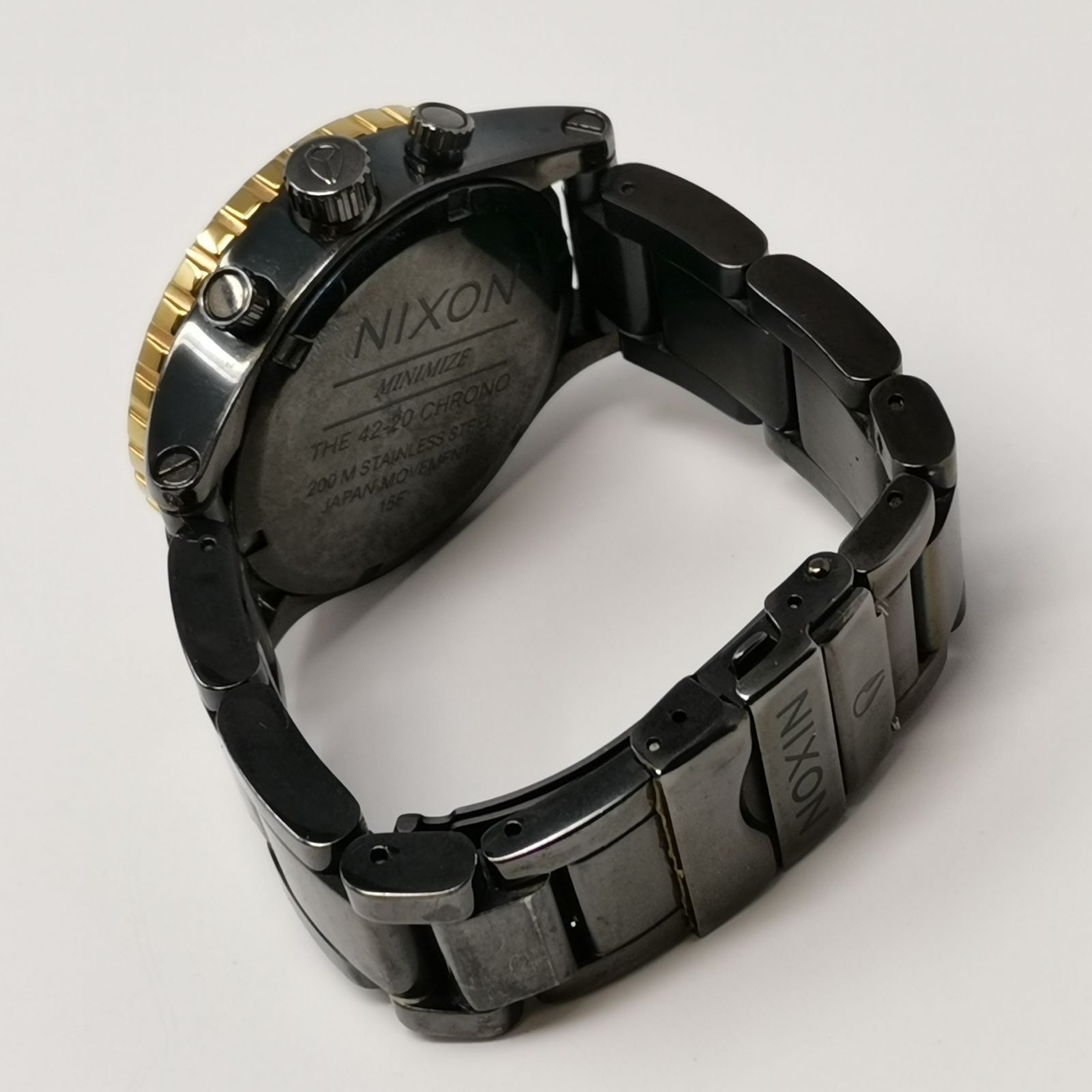 NIXON42-20 ゴールド/ブラック Nixon 42-20 Chrono ウォッチ ブラック 腕時計 ゴールド 電池ないため