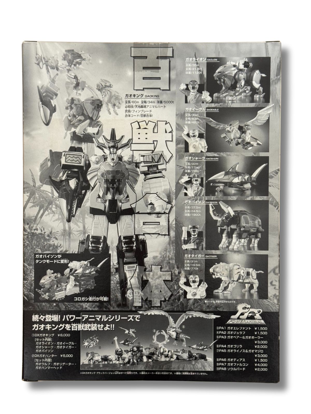 新品未開封 DX百獣戦隊ガオレンジャー ガオキング ブラックバージョン