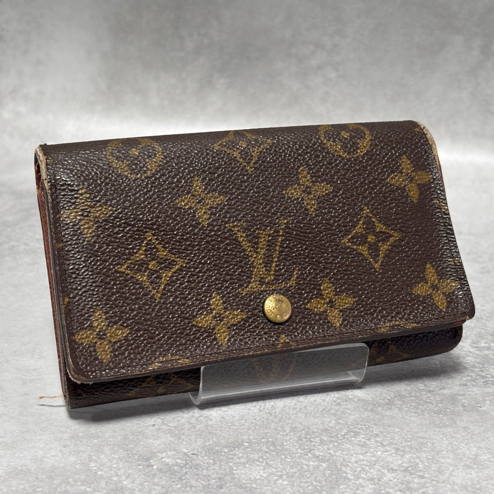 【鑑定済み】ルイヴィトン✨モノグラム ポルトフォイユ トレゾール 二つ折り財布 LOUIS VUITTON ルイヴィトン 884AN モノグラム ポルトフォイユ