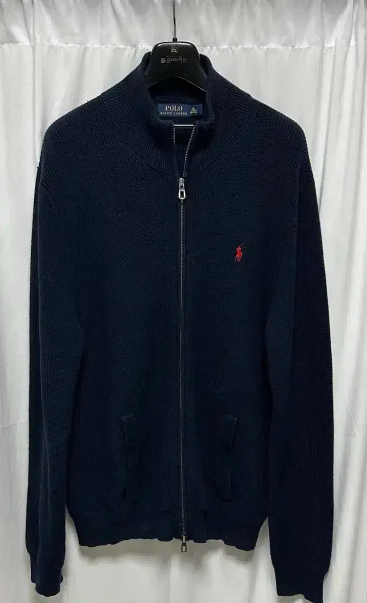 no 122 ポロラルフローレン フルニットジップアップ ネイビー L S級