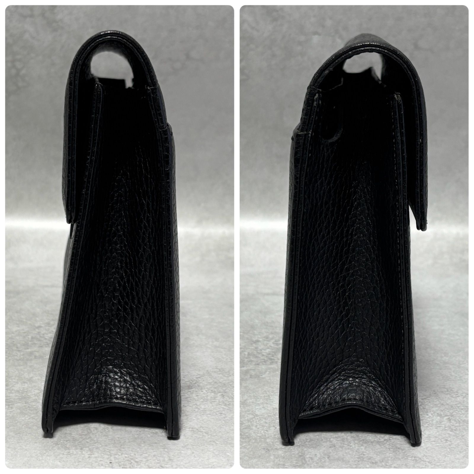 BURBERRY バーバリー クラッチバッグ セカンドバッグ ブラック 黒