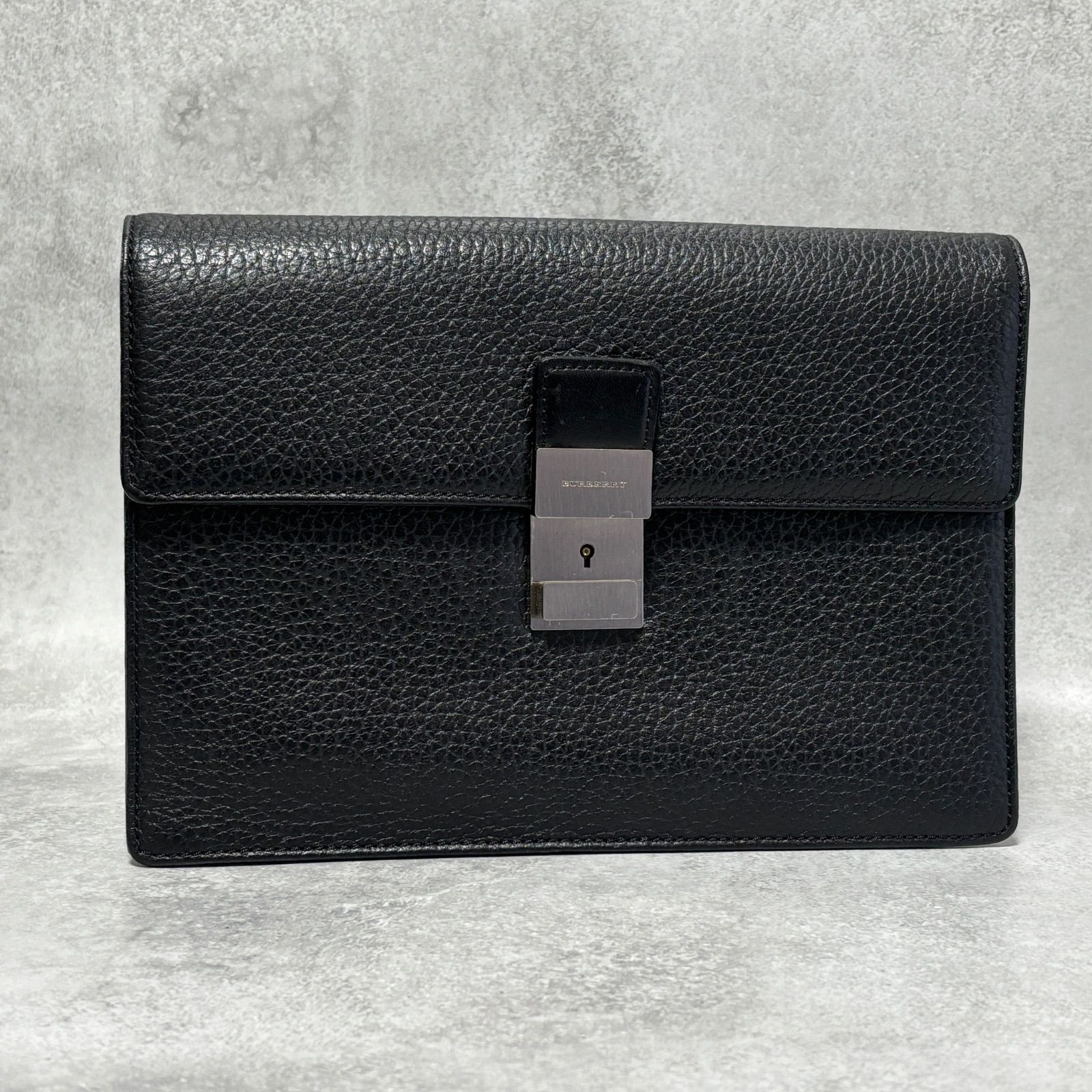 BURBERRY バーバリー クラッチバッグ セカンドバッグ ブラック 黒