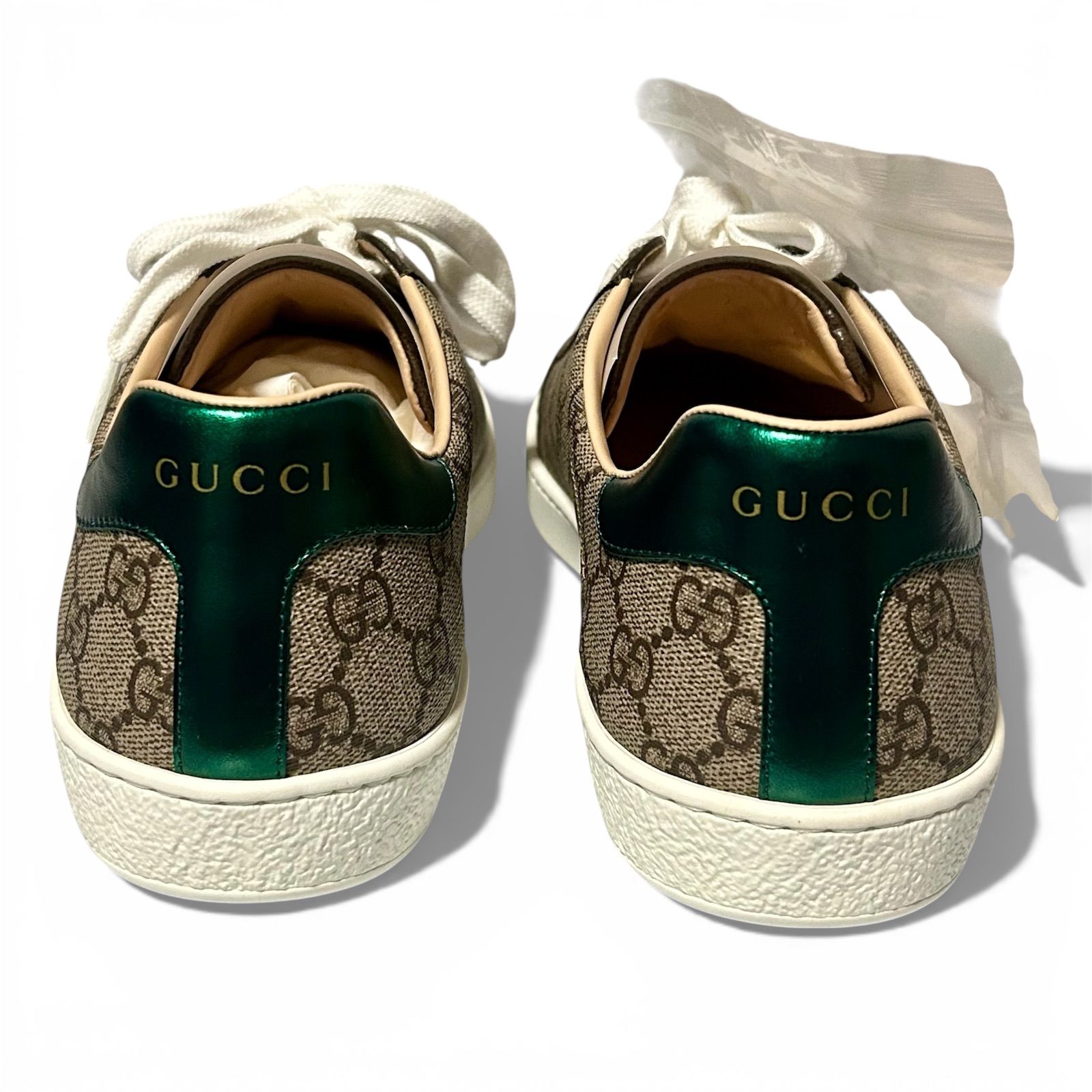 新品 美品 GUCCI グッチ キャンバス ローカット スニーカー 新品 美品 GUCCI グッチ キャンバス ローカット スニーカー