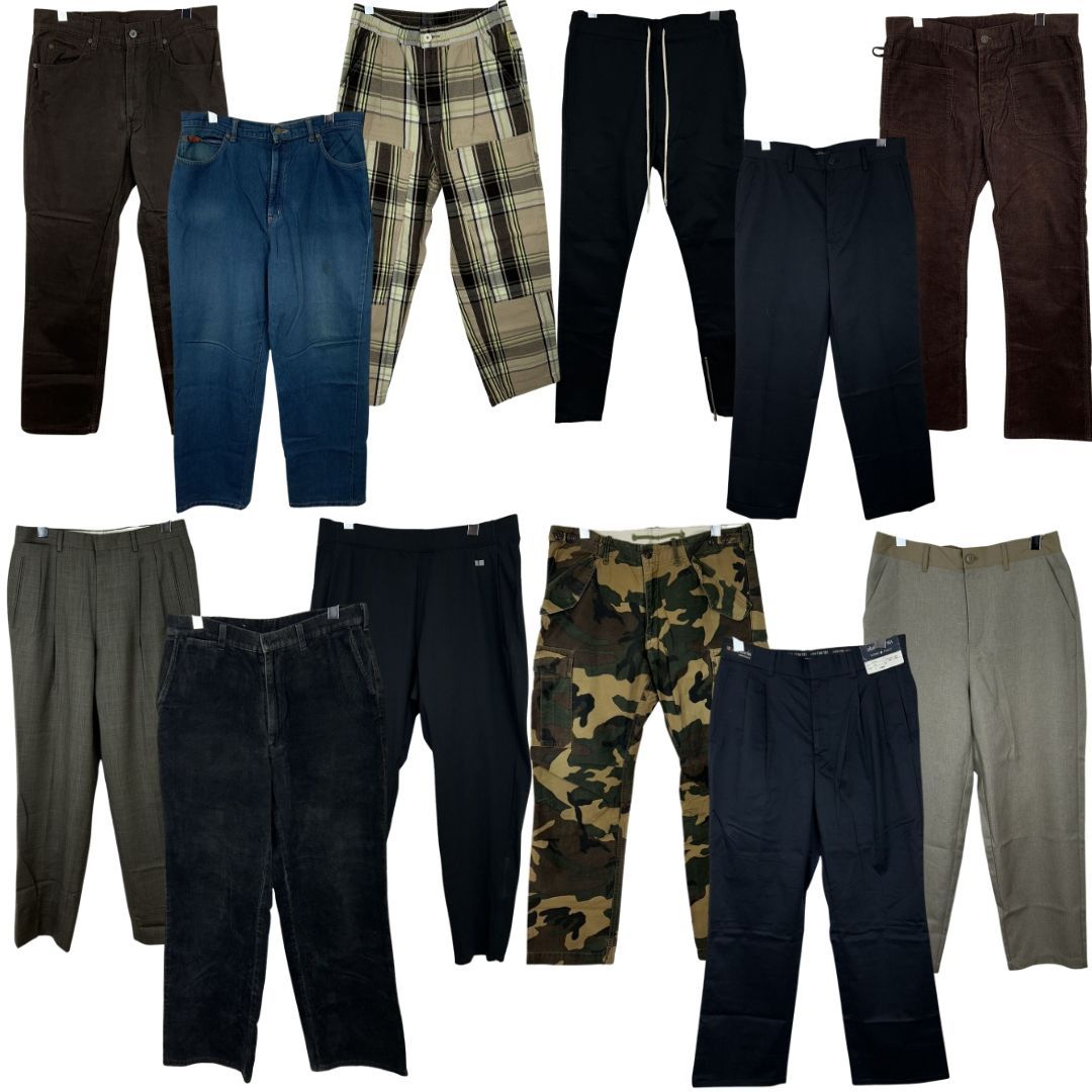 古着卸 古着まとめ売り メンズ ジーンズ チノパン スラックス イージーパンツ Levi s Wrangler DKNY UNIQLO niko and …