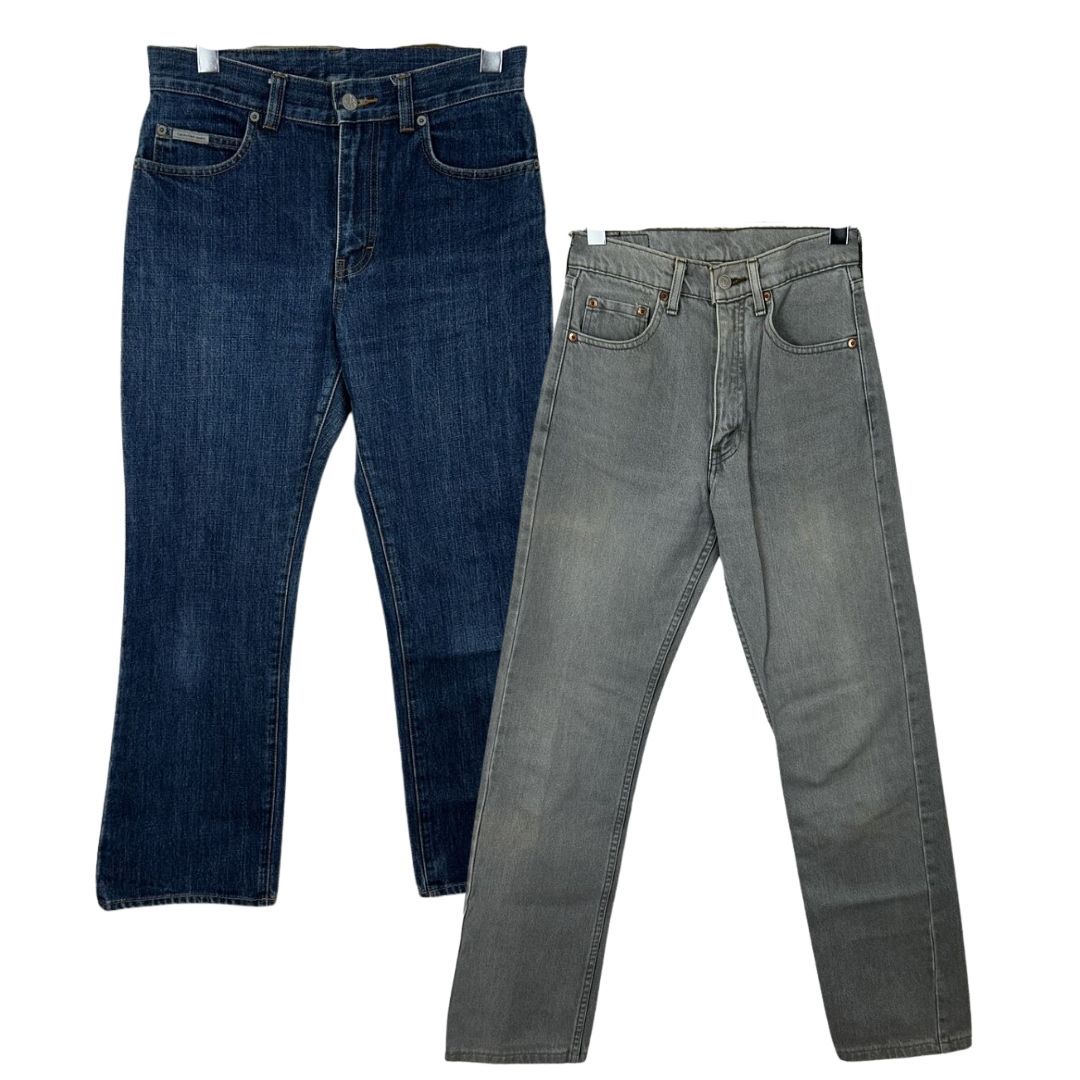 古着卸 古着まとめ売り レディース デニムパンツ ジーンズ Levi s EDWIN Wrangler Calvin Klein BANANA UNIQLO W 25〜W 29