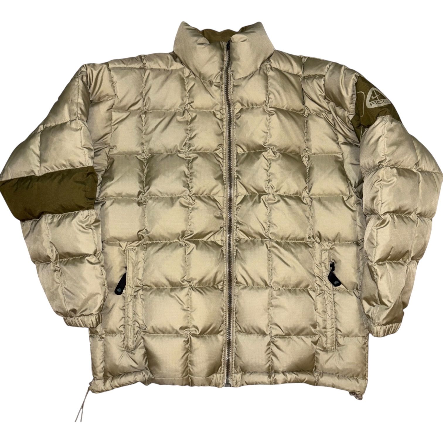 00s NIKE ACG ナイキ リバーシブル ダウンジャケット 肉厚 グレー黄
