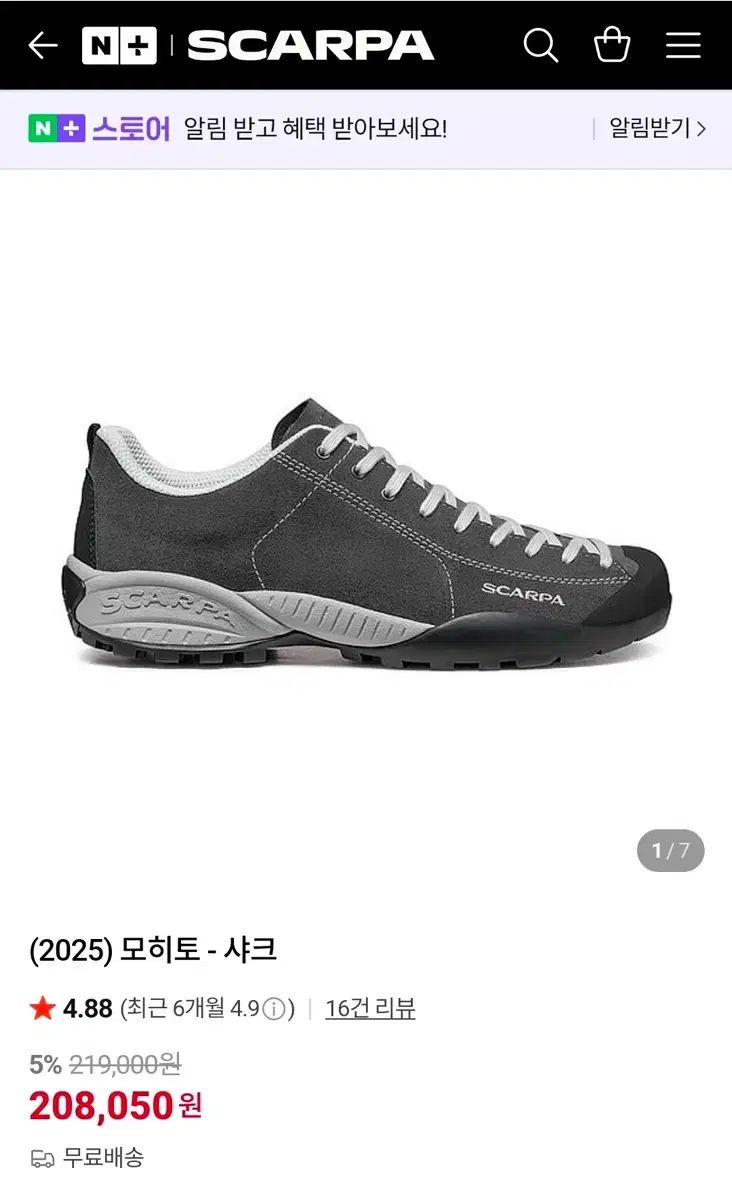  SCARPA スカルパ ウール モヒート シャーク 2025 250 スニーカー 靴