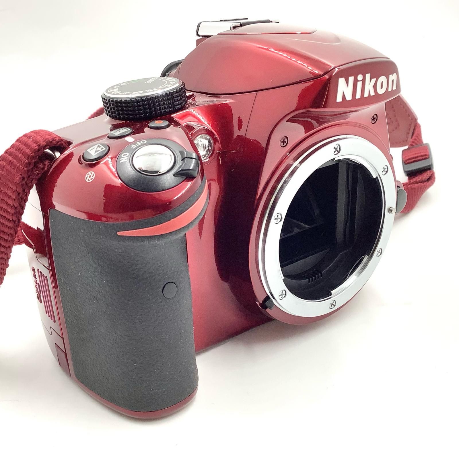 最速発送】Nikon デジタル一眼 D3200 ボディ レッド【難有】 - メルカリ