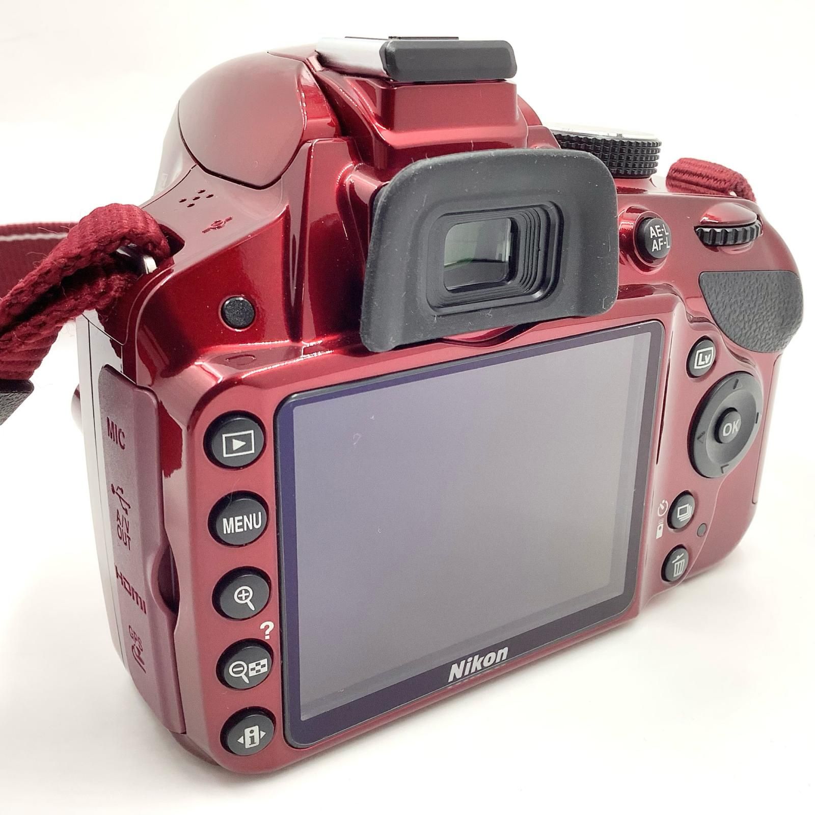 最速発送】Nikon デジタル一眼 D3200 ボディ レッド【難有】 - メルカリ