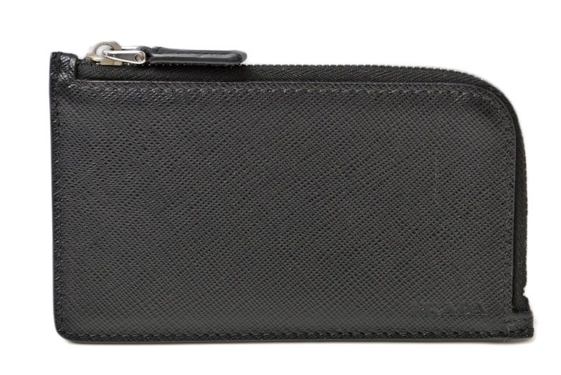 プラダ フラグメントケース PRADA カードケース|コインケース ロゴ レザー NERO|ブラック 2 MC 021