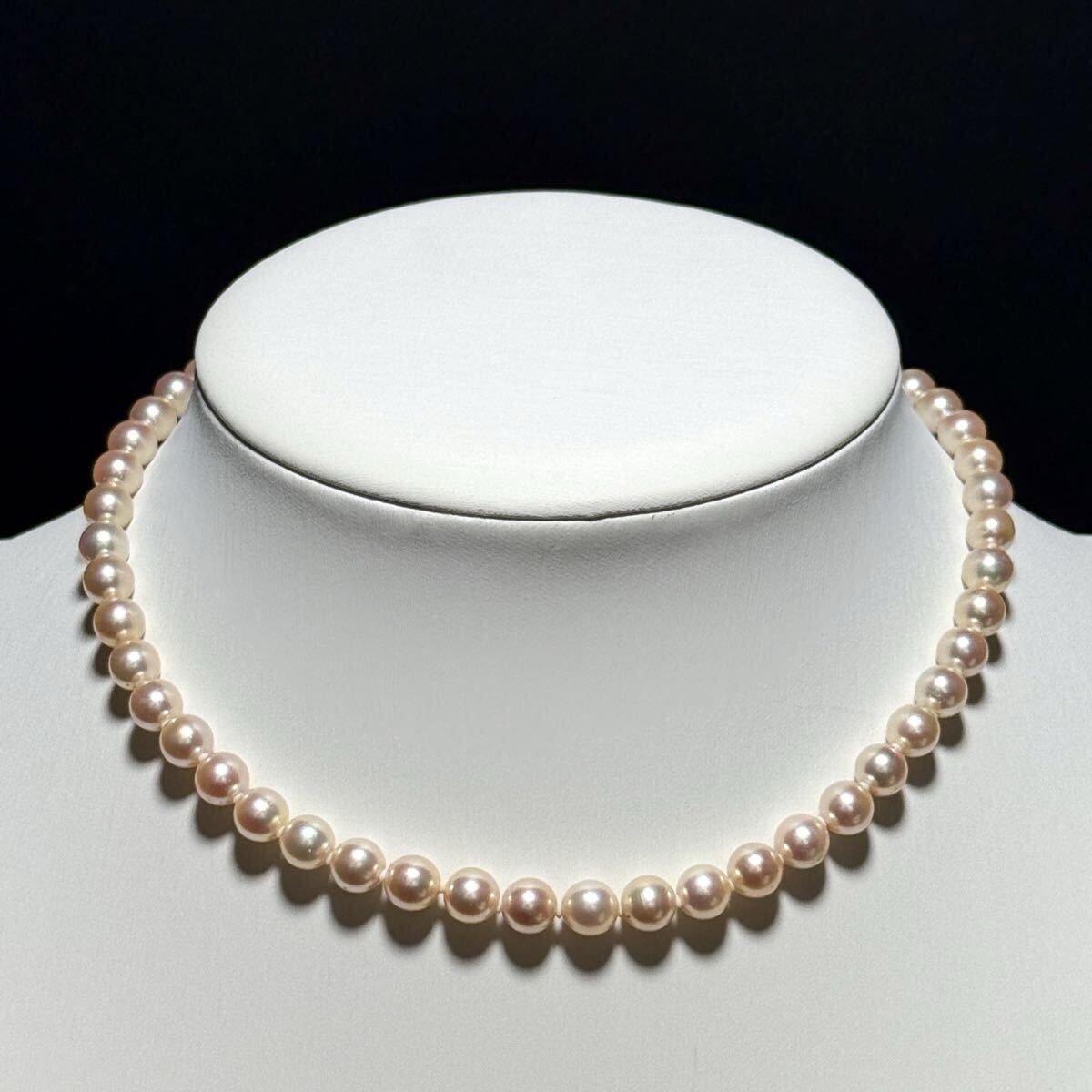 照り◎ MIKIMOTO/ミキモト アコヤパール ネックレス ホワイトピンク