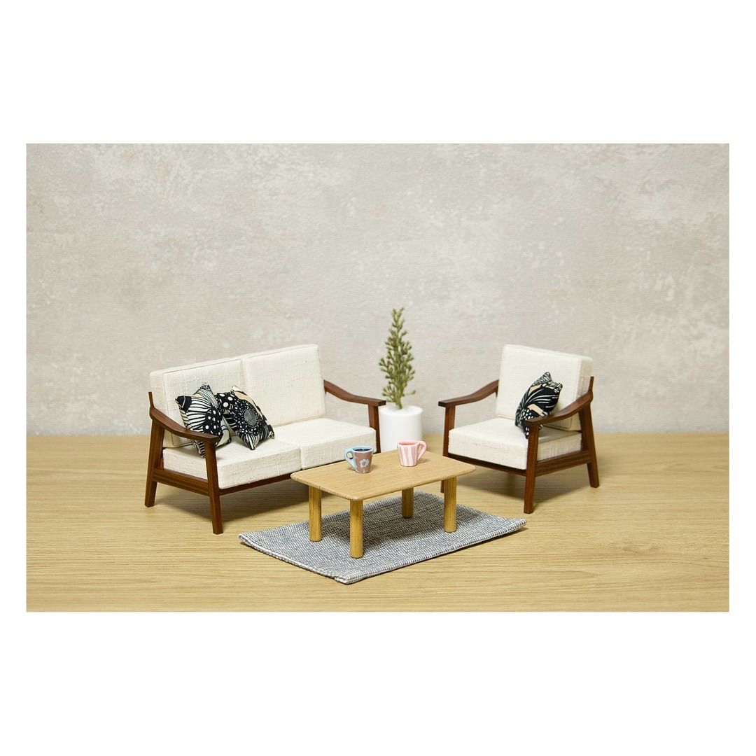 北欧風リビングセット ミニチュア 1|12スケール
