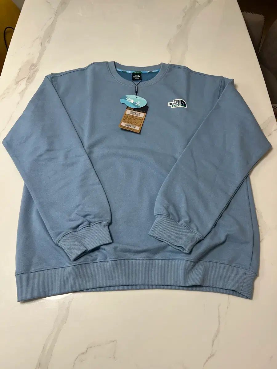 XL THE NORTH FACE ザノースフェイス チェジュ 삼다수 スウェットシャツ ブルー