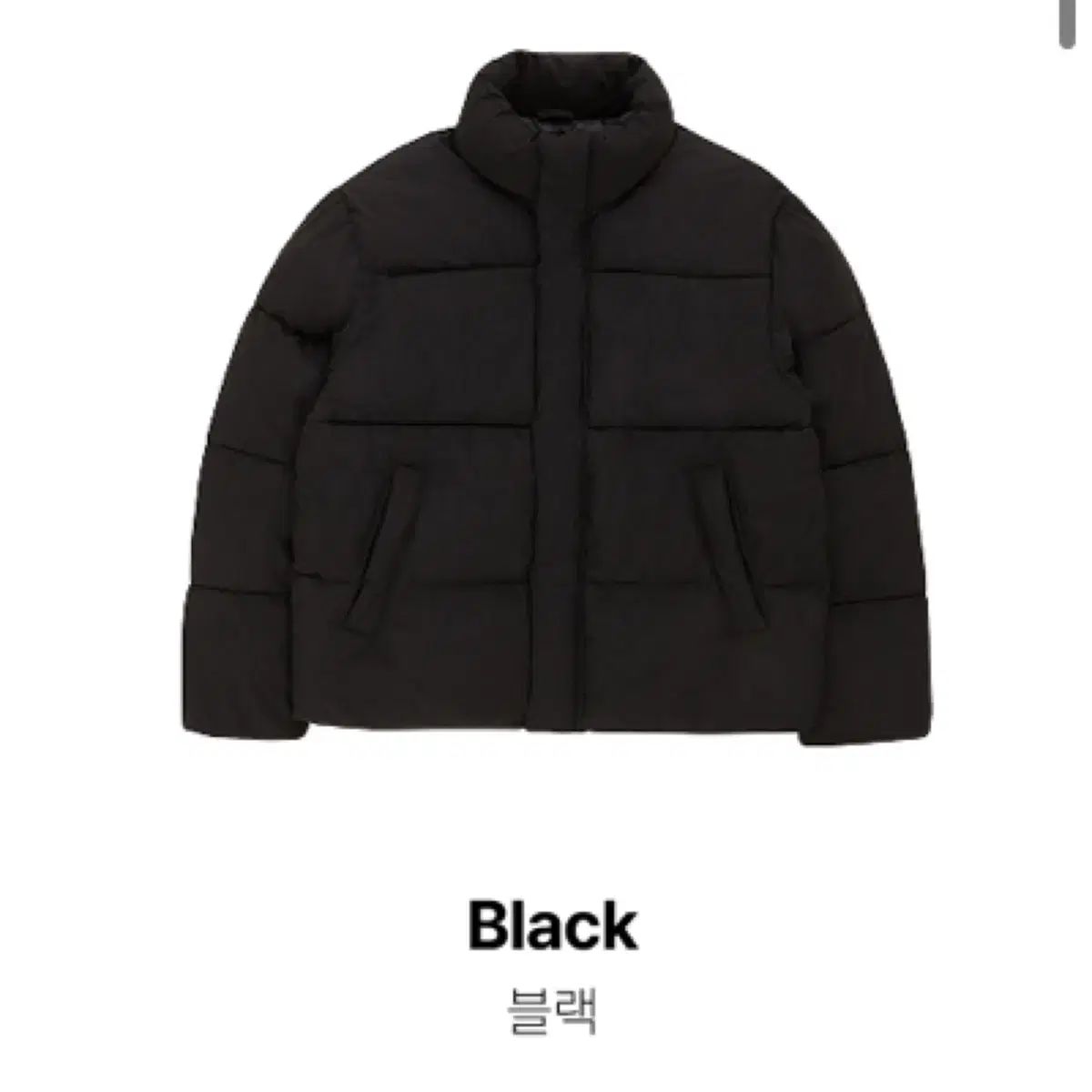 SPAO ショートダウン ブラック S