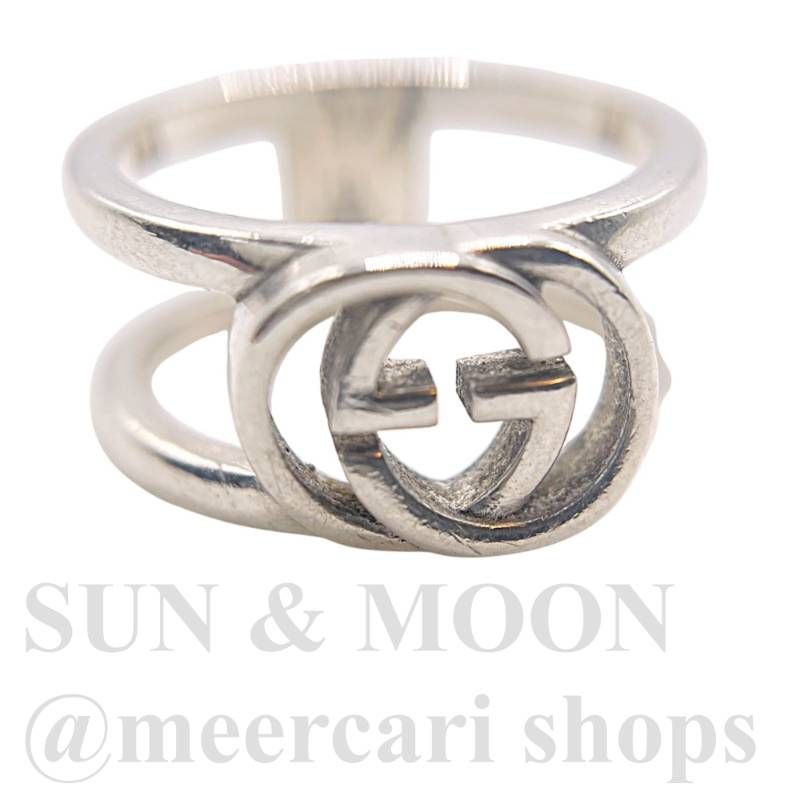 GUCCI グッチ インターロッキング GG 9号から10号 指輪 リング シルバー925 TJ 12-a 1