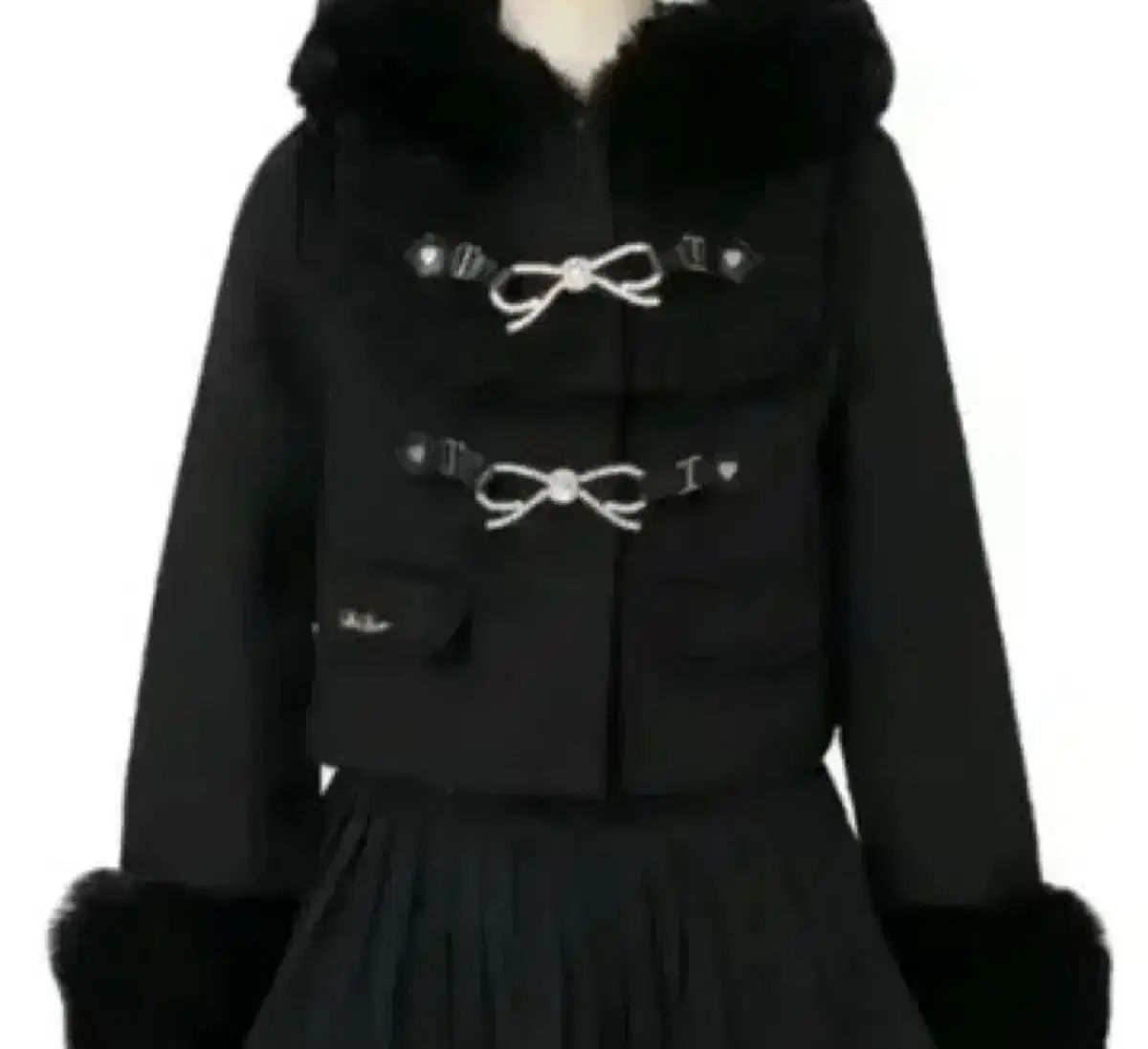 リズリサ ショート丈 ブラック