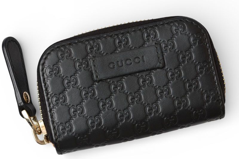 グッチ アウトレット ♥ コインケース GUCCI ミニ財布|小銭入れ マイクログッチシマ ブラック 449896