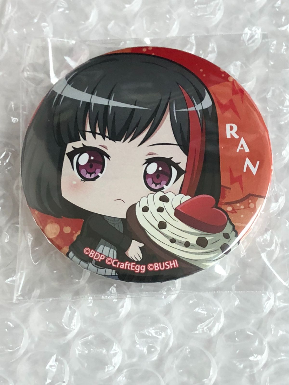 バンドリ ガルパ☆ピコ ふぃーばー! さーくる幼稚園 美竹蘭 缶バッジ